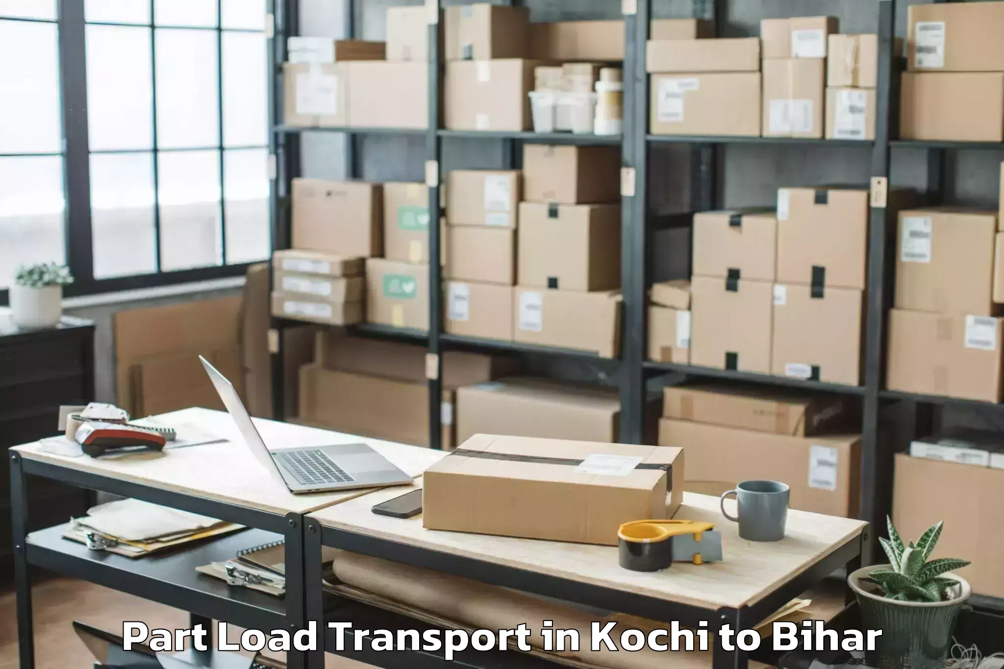 Easy Kochi to Jamui Part Load Transport Booking